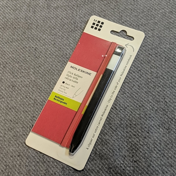 Moleskine Office Moleskin Click Ballpen 5mm Black Refillable Poshmark